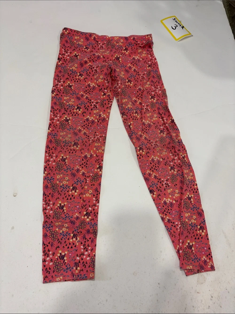 Old Navy Pink Floral & Multicolor Girls' Stretch Leggings